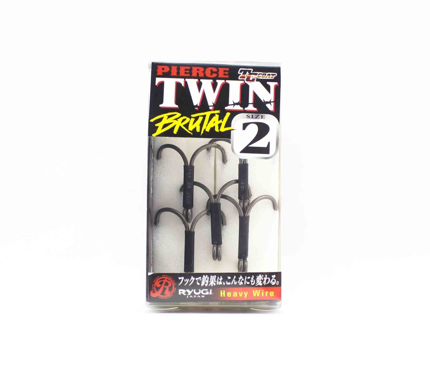 Ryugi HPT120 Pierce Twin Brutal Heavy Doppelhaken, Größe 2 (7224)