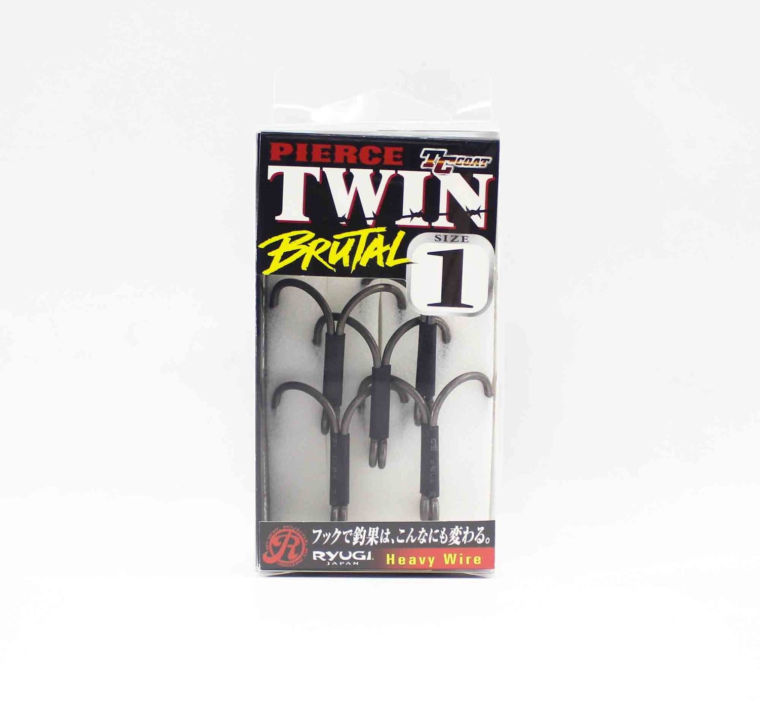 Ryugi HPT120 Pierce Twin Brutal Heavy Doppelhaken, Größe 1 (7217)