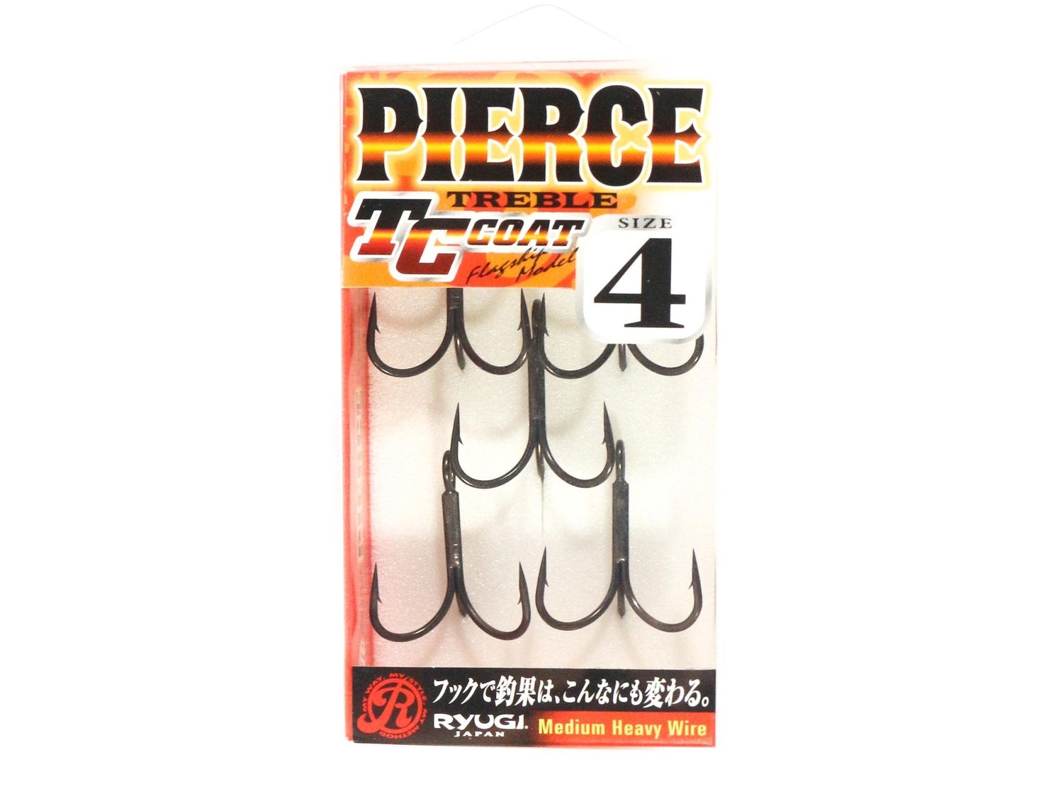Ryugi HPT044 Pierce Mittelschwere Drillinge, Größe 4 (1666)