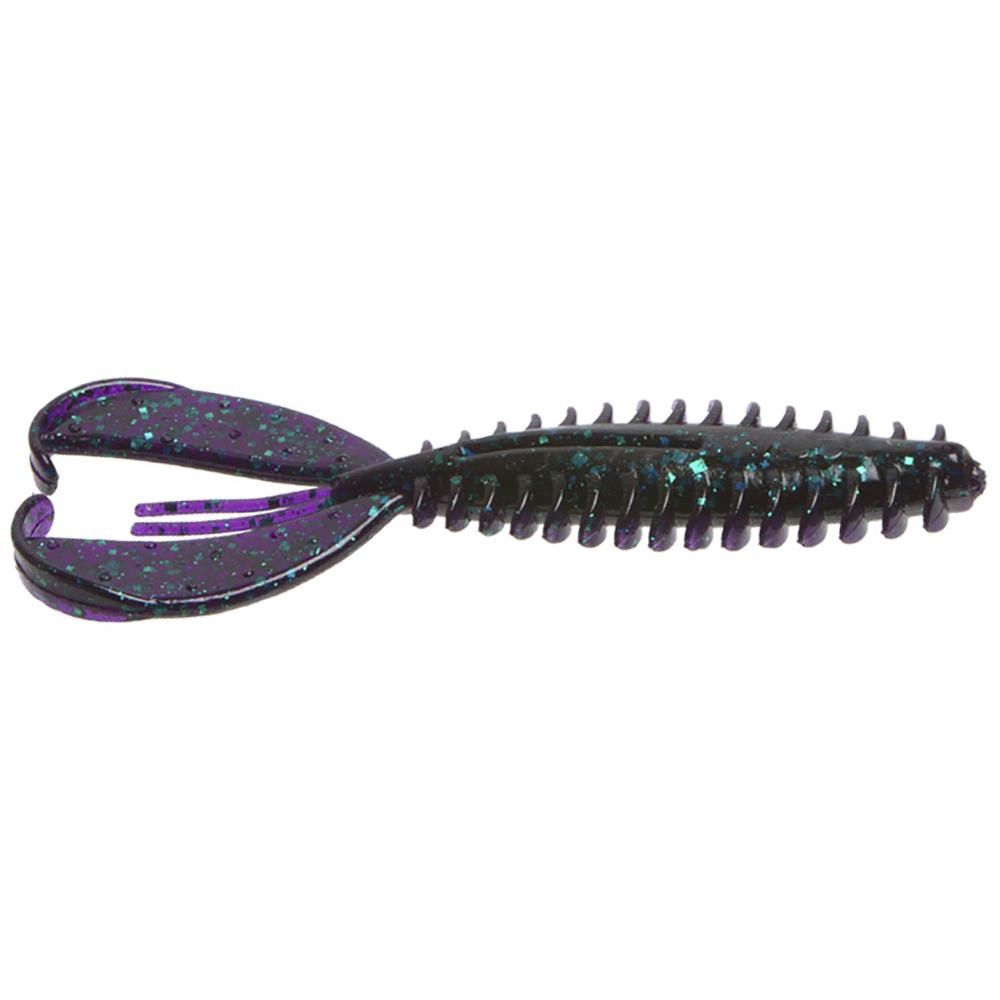 Zoom Z-Craw Jr, 8 Pack, 3.5in, Junebug, 130005