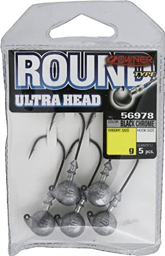 Owner No.56978 Ultrahead Round Type Jig Head #4/0-5g No. 56978