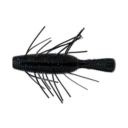 Yamamoto Fuzzy Nuki - 2.5" Black with Large Blue Flake (5 pack)