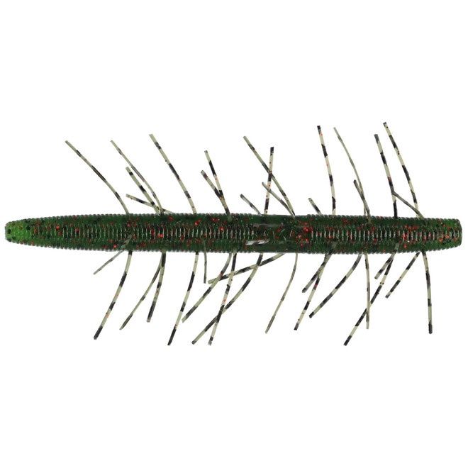 Gary Yamamoto Fuzzy Senko - 4" Watermelon Black &amp; Red (5 pack)