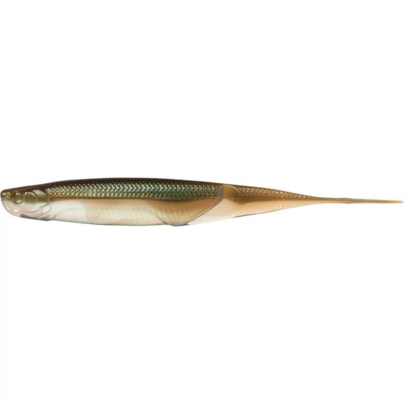 6th Sense Shindo Shad Soft Minnow Bait, Color: Green Gizzard