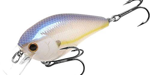 LUCKY CRAFT 1.5DRS Deep Rattle Sound, 250 Chartreuse Shad, Crankbait, Squarebill, Freshwater Fishing Gear, Tournament Winning, Champion Bait, Fishing