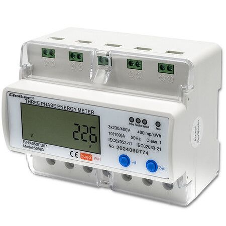 Trójfazowy elektroniczny licznik QOLTEC