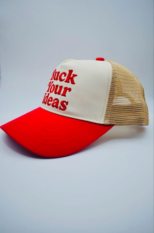 Buck your ideas Red / Cream Trucker Cap