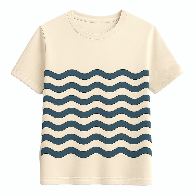 T-shirt Standard Fit Unisexe Crème