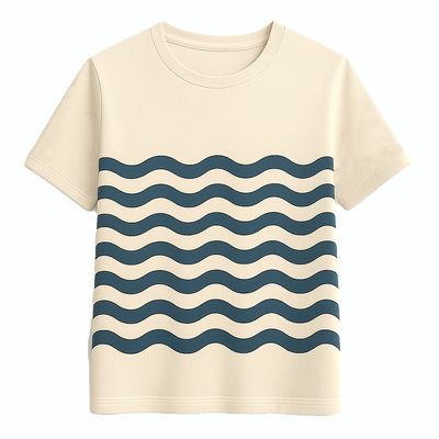 T-shirt Standard Fit Unisexe Crème