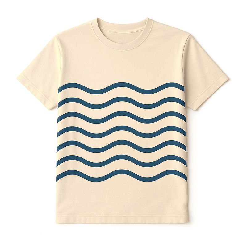 T-shirt Fine Fit Unisexe Crème