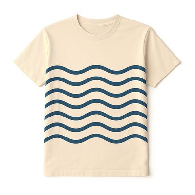 T-shirt Fine Fit Unisexe Crème