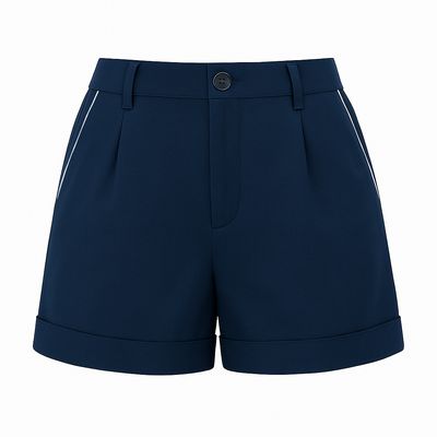 Short Standard Femme Bleu Marin (blanc)