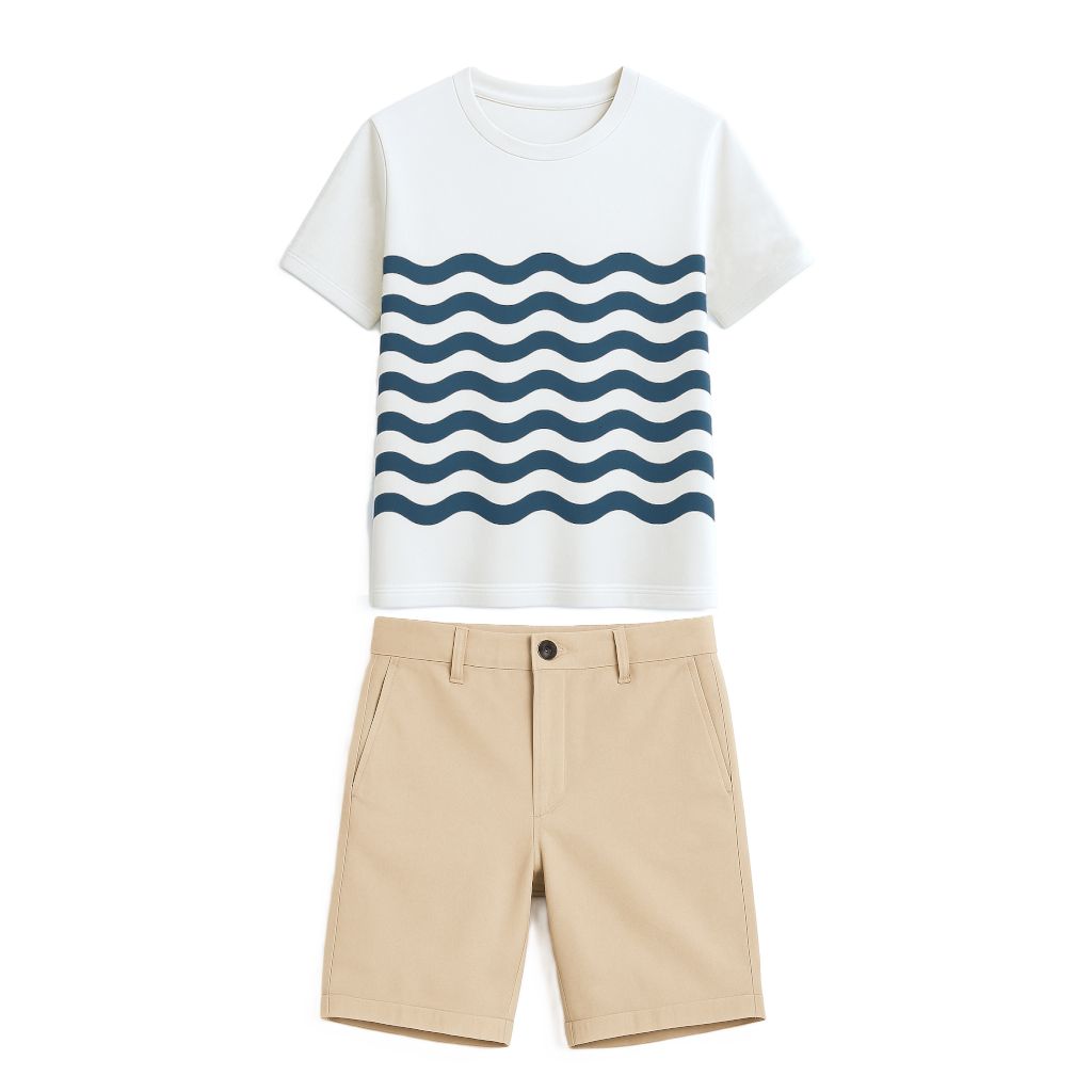 Uniforme Homme Standard Fit Blanc,beige