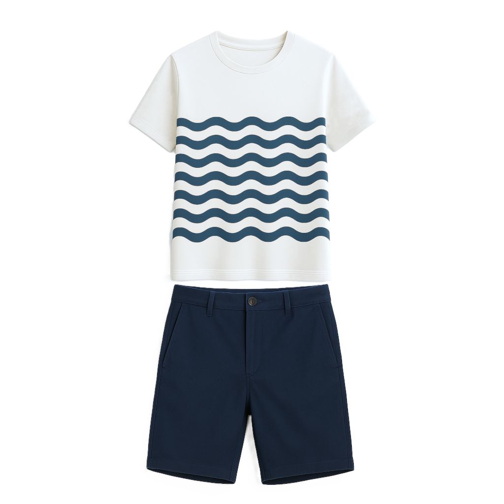 Uniforme Homme Standard Fit Blanc,bleu