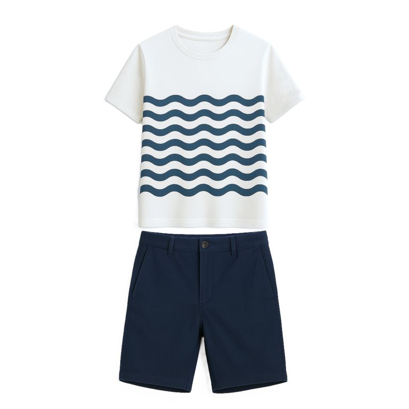 Uniforme Homme Standard Fit Blanc,bleu