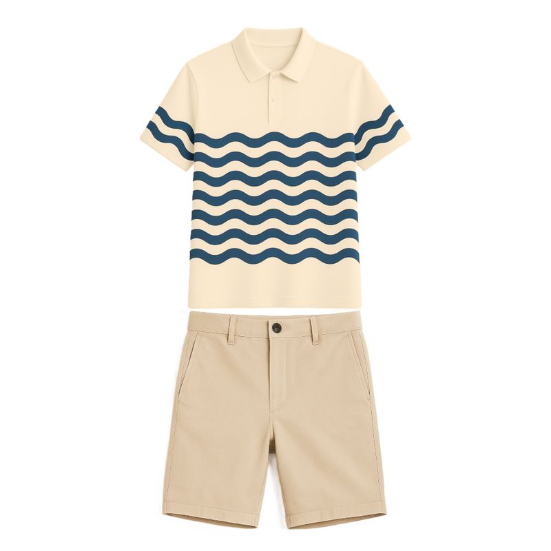 Uniforme Homme Polo Standard Crème,beige