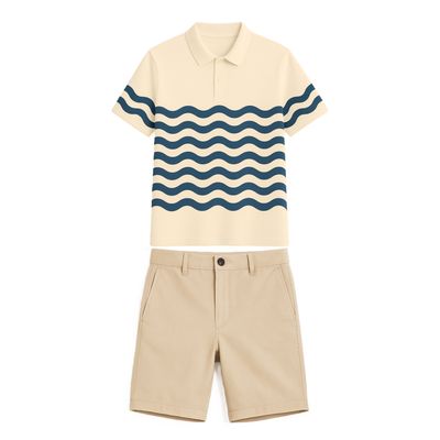 Uniforme Homme Polo Standard Crème,beige