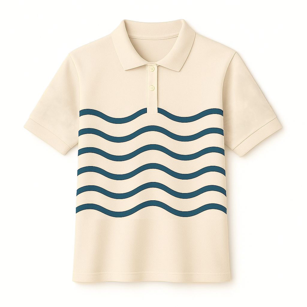 Polo Fine Fit Unisexe Crème
