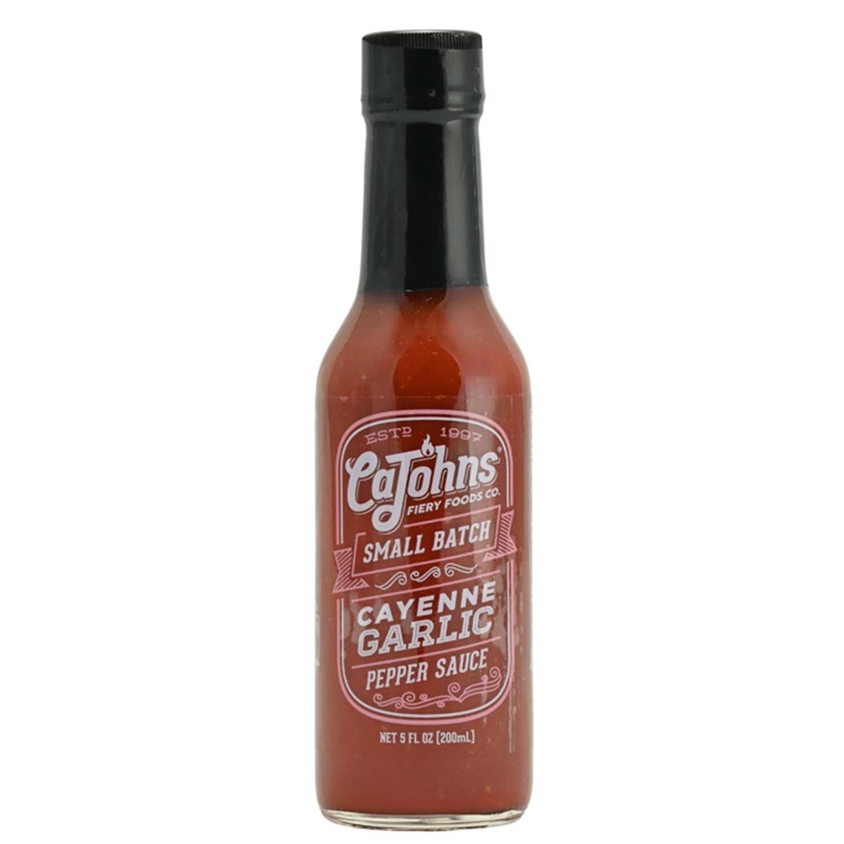 CaJohns Small Batch Garlic Cayenne Pepper Sauce