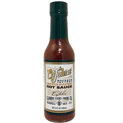 CaJohns Bourbon Infused Chipotle Habanero Hot Sauce