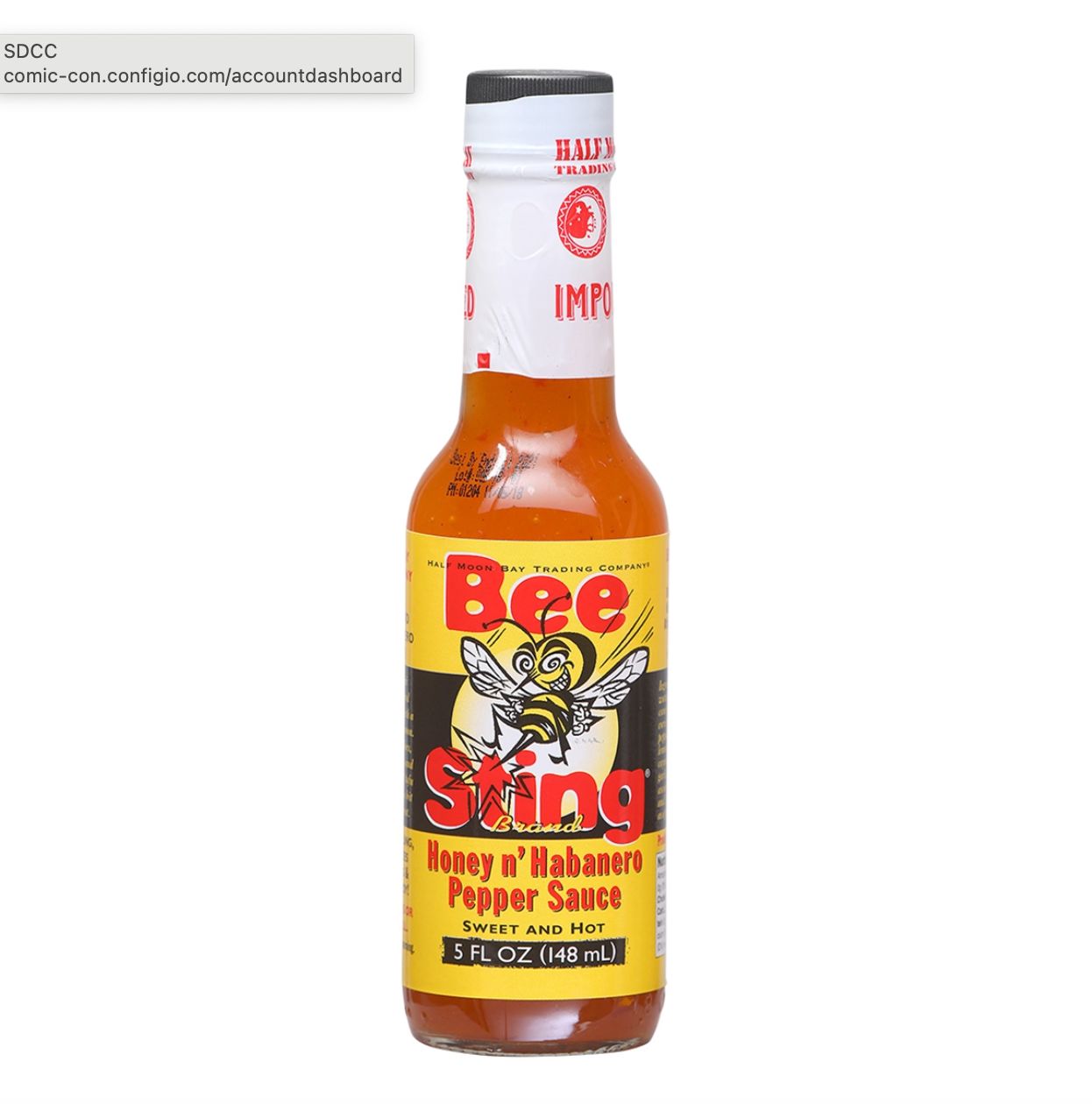 Bee Sting Honey n&#39; Habanero Hot Sauce 5oz