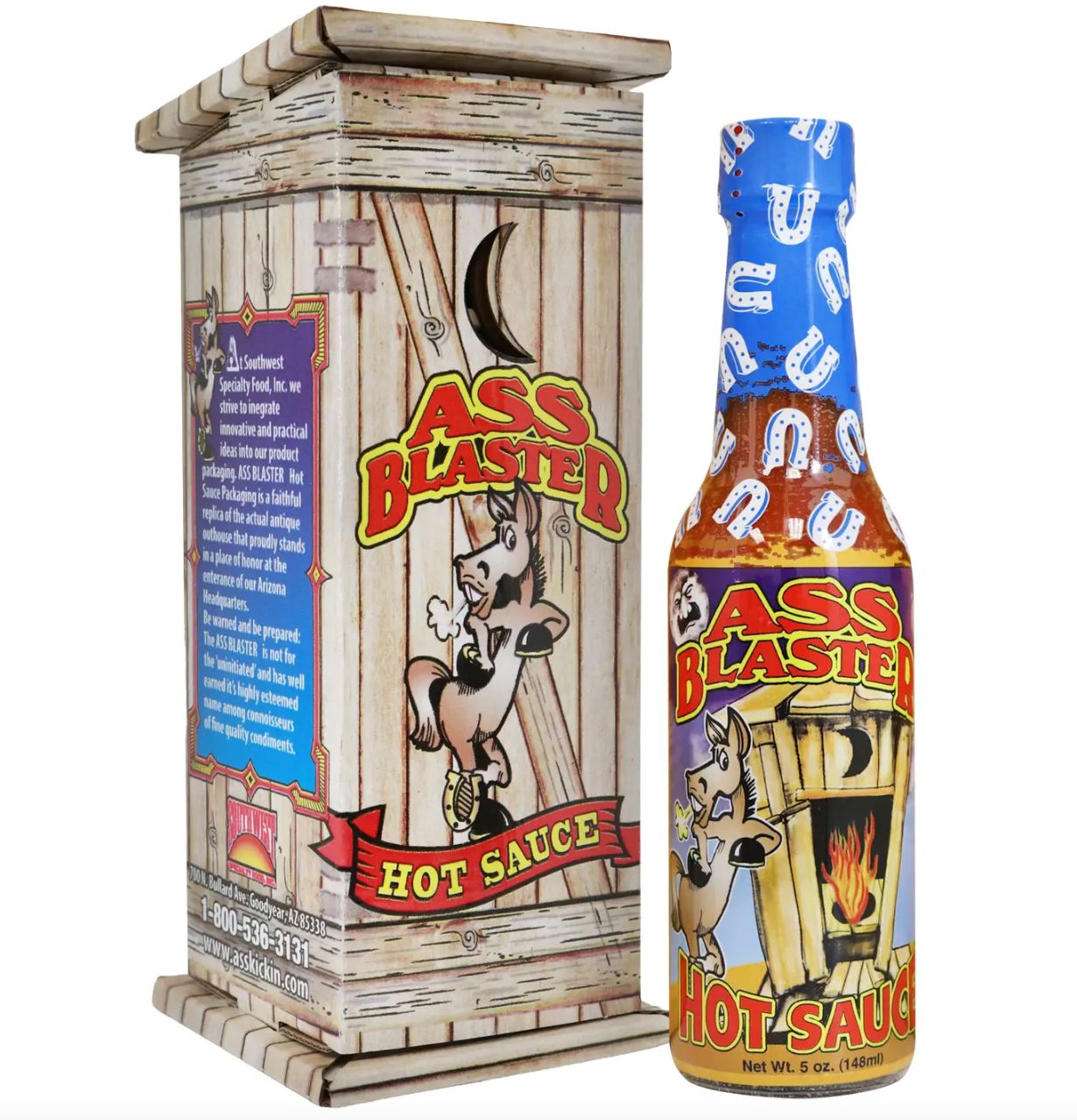 Ass Blaster Hot Sauce with Outhouse