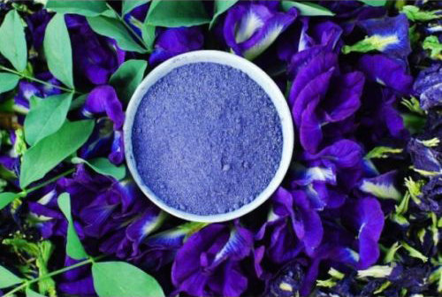 Organic Blue Butterfly Pea Flower Powder, Blue Matcha Tea Powder, Natural Food Coloring for Cake, Cookie, Food Dyeing ; (1 Kg.) - FREE SHIPPING !