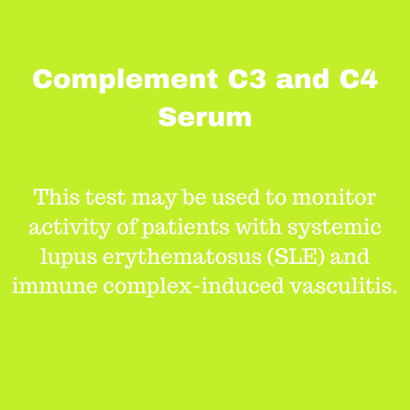 Complement C3 &amp; C4 Serum