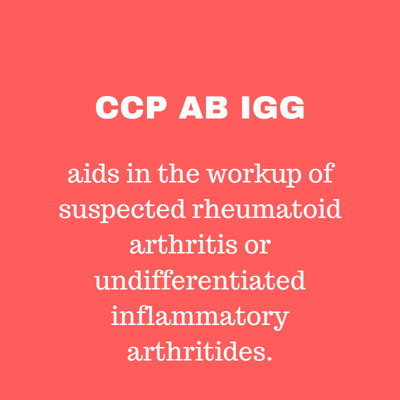 Cyclic Citrullinated Peptide (CCP) Antibody (IgG)