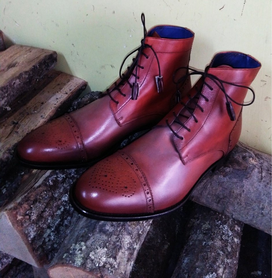 Brown Leather Boot