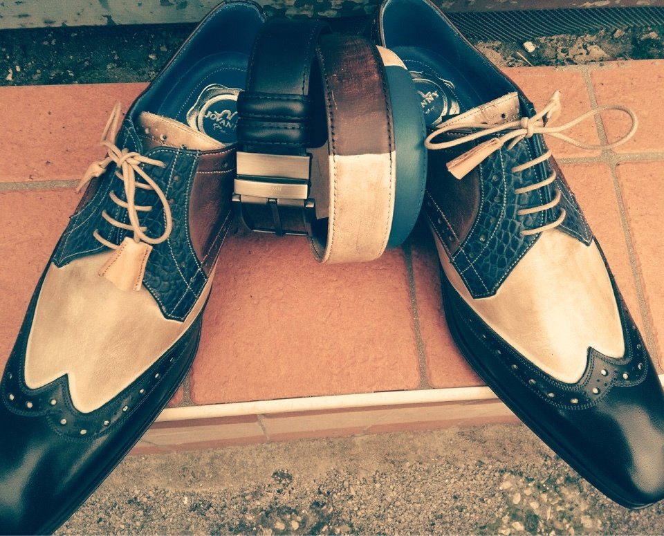 Two Tone &amp; Matching Belt