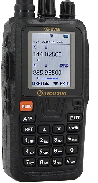 Wouxun KG-UV8E (V2) Tri-Band (146/222/440 MHz) with 2600 mAh Extended Battery &amp; Scrambler