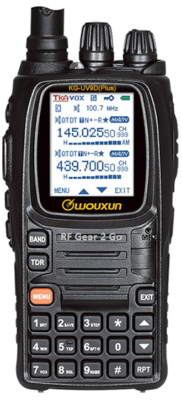 Wouxun KG-UV9D+ (V3) Dual-Band (146/440 MHz) Radio with 3300mAh Extended Battery &amp; U.S. Aircraft Receive