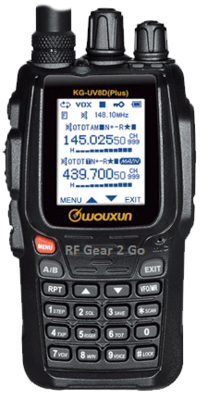 Wouxun KG-UV8D+ (V2) Dual-Band Radio (146/440 MHz) with 2600 mAh Extended Battery & Scrambler