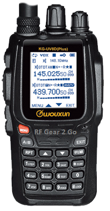 Wouxun KG-UV8D+ (V2) Dual-Band Radio (146/440 MHz) with 2600 mAh Extended Battery &amp; Scrambler