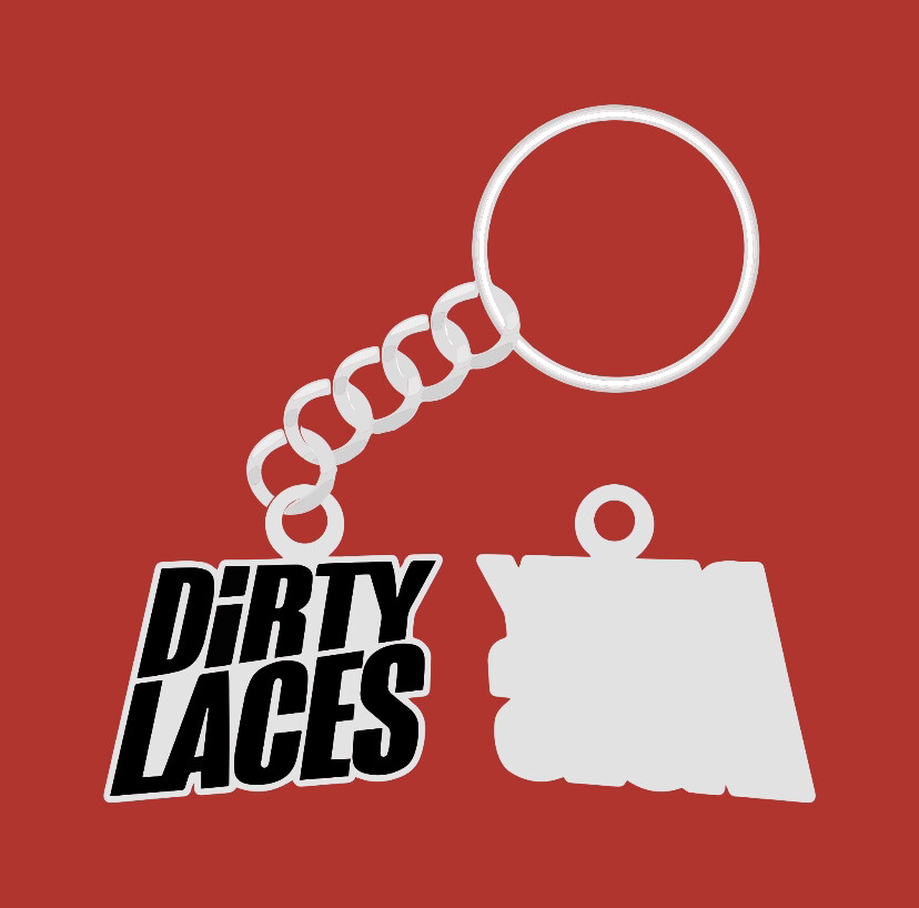Keyring - Dirty Laces Logo
