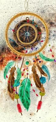 8 Feather Dream Catcher - Full Drill Diamond Painting - Specially ordered for you. Delivery is approximately 4 - 6 weeks.