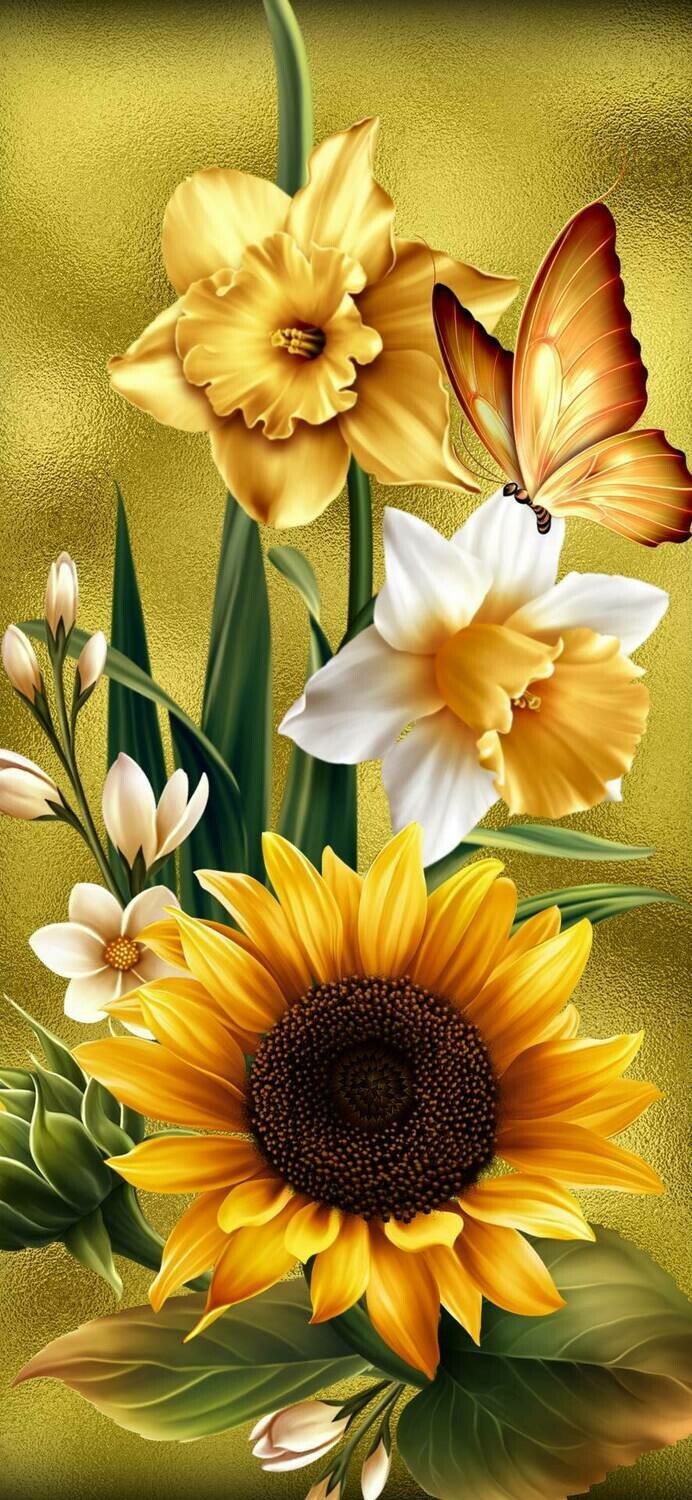 Flowers 01 - Full Drill Diamond Painting - Specially ordered for you. Delivery is approximately 4 - 6 weeks.