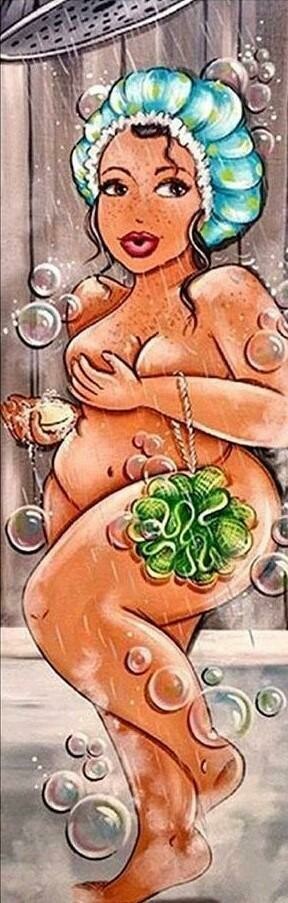 Lady in the Shower 1 - Full Drill Diamond Painting - Specially ordered for you. Delivery is approximately 4 - 6 weeks.