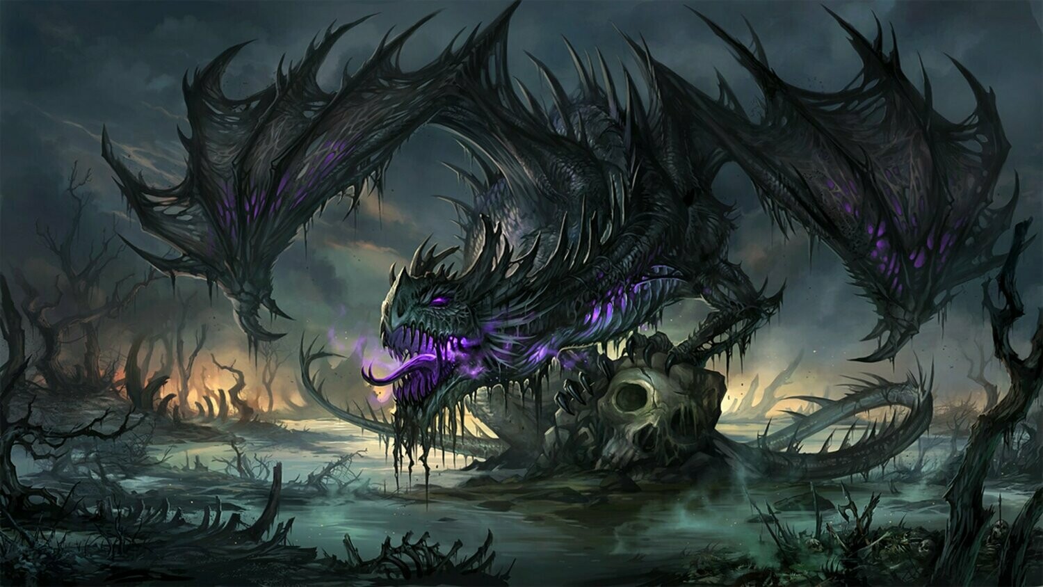Fantasy Dragon Skull - Full Drill Diamond Painting - Specially ordered for you. Delivery is approximately 4 - 6 weeks.