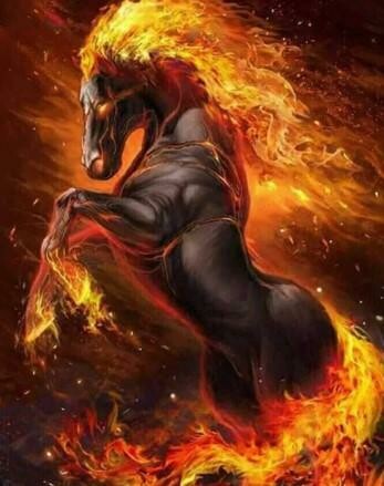Fire Horse - Full Drill Diamond Painting - Specially ordered for you. Delivery is approximately 4 - 6 weeks.