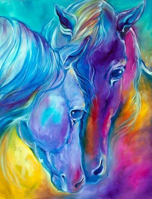 Pretty Horses - Full Drill Diamond Painting - Specially ordered for you. Delivery is approximately 4 - 6 weeks.