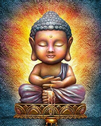 Baby Buddha - Full Drill Diamond Painting - Specially ordered for you. Delivery is approximately 4 - 6 weeks.