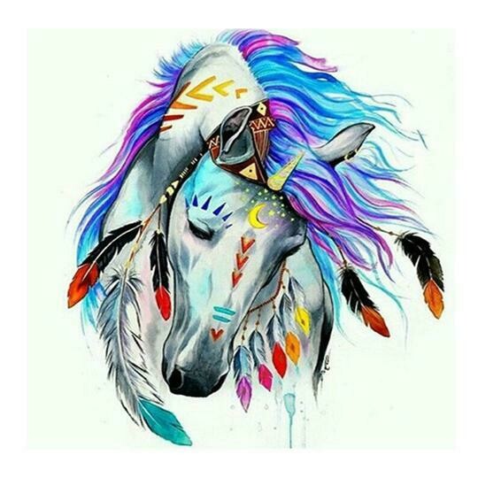 Fanciful Horse Head - Full Drill Diamond Painting - Specially ordered for you. Delivery is approximately 4 - 6 weeks.
