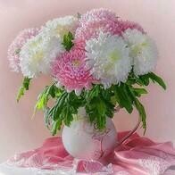 Pink And White Flowers - Full Drill Diamond Painting - Specially ordered for you. Delivery is approximately 4 - 6 weeks.