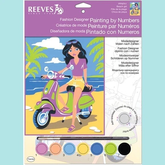Reeves Painting by Numbers - Beach Girl