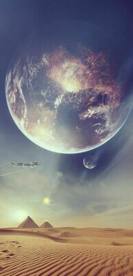 Moon Over Egypt- Full Drill Diamond Painting - Specially ordered for you. Delivery is approximately 4 - 6 weeks.