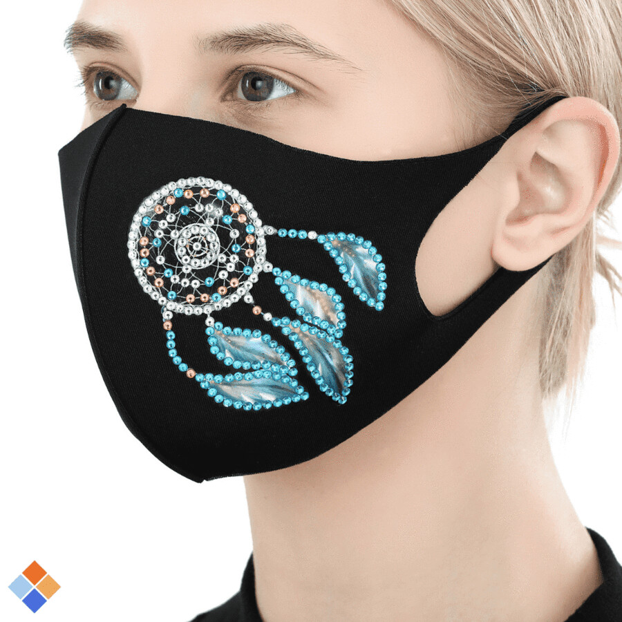 Face Mask - Dreamcatcher - DIY Diamond Painting