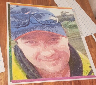Brother 50 x 60cm round drills - completed by Amanda Chandler