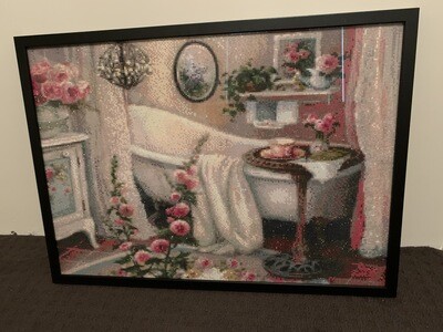 Victorian Bath Tub 50 x 70cm round drills - completed by Jenny O&#39;Reilly